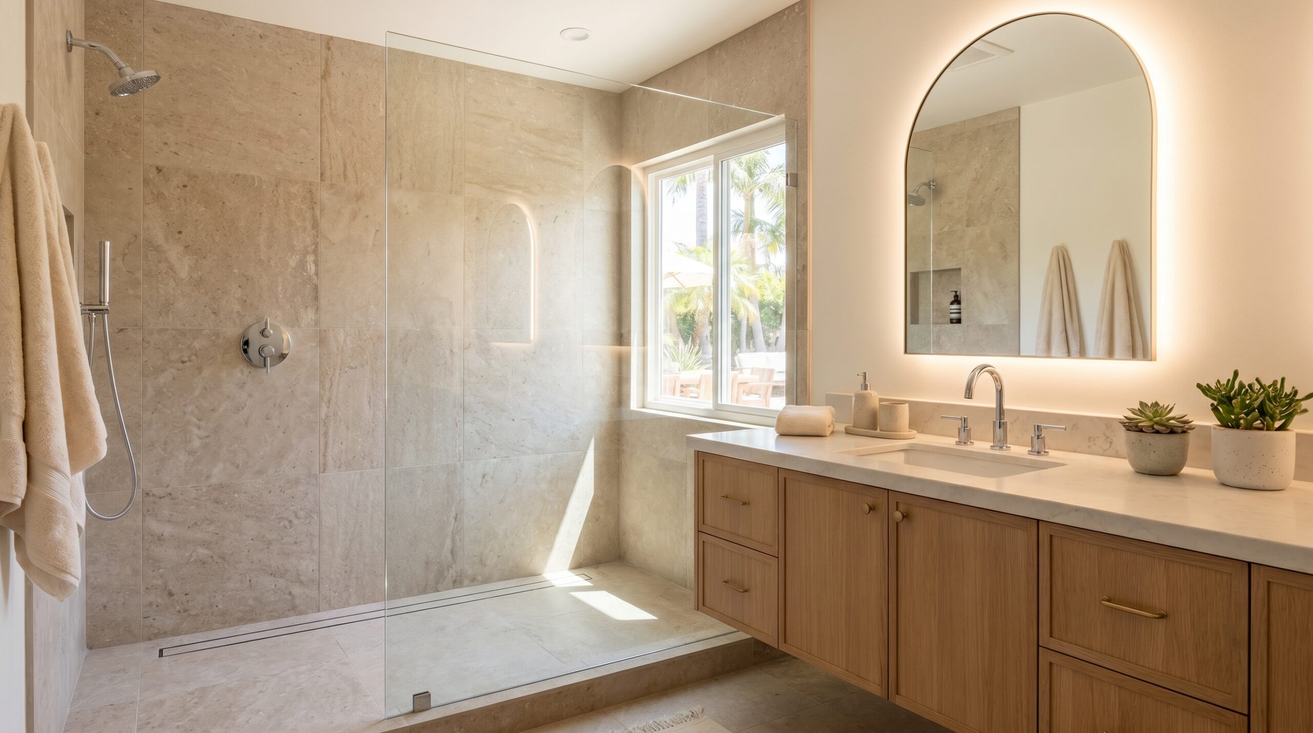 Bathroom remodeling project in Riverside County