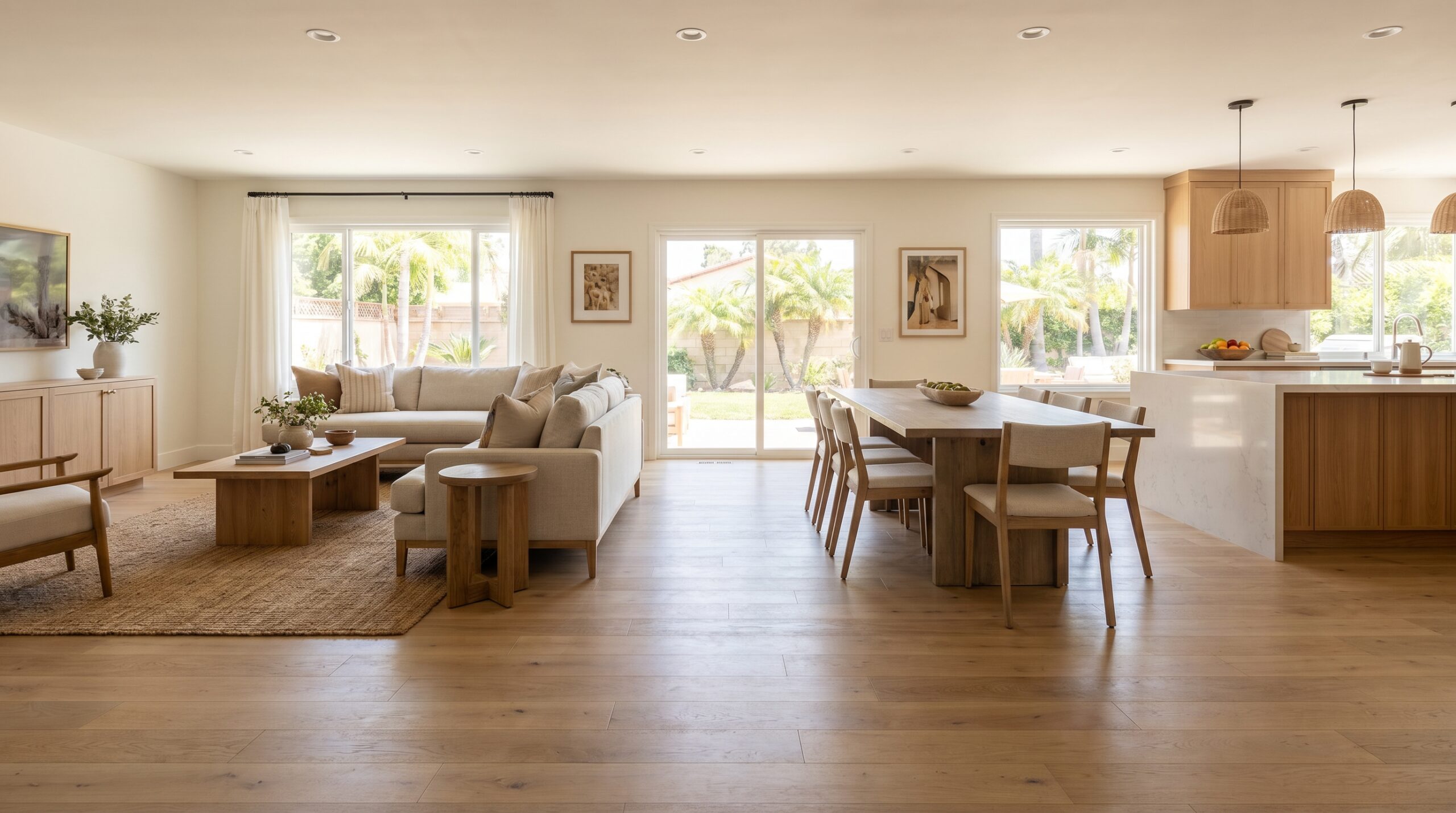 Flooring installation project in Riverside County